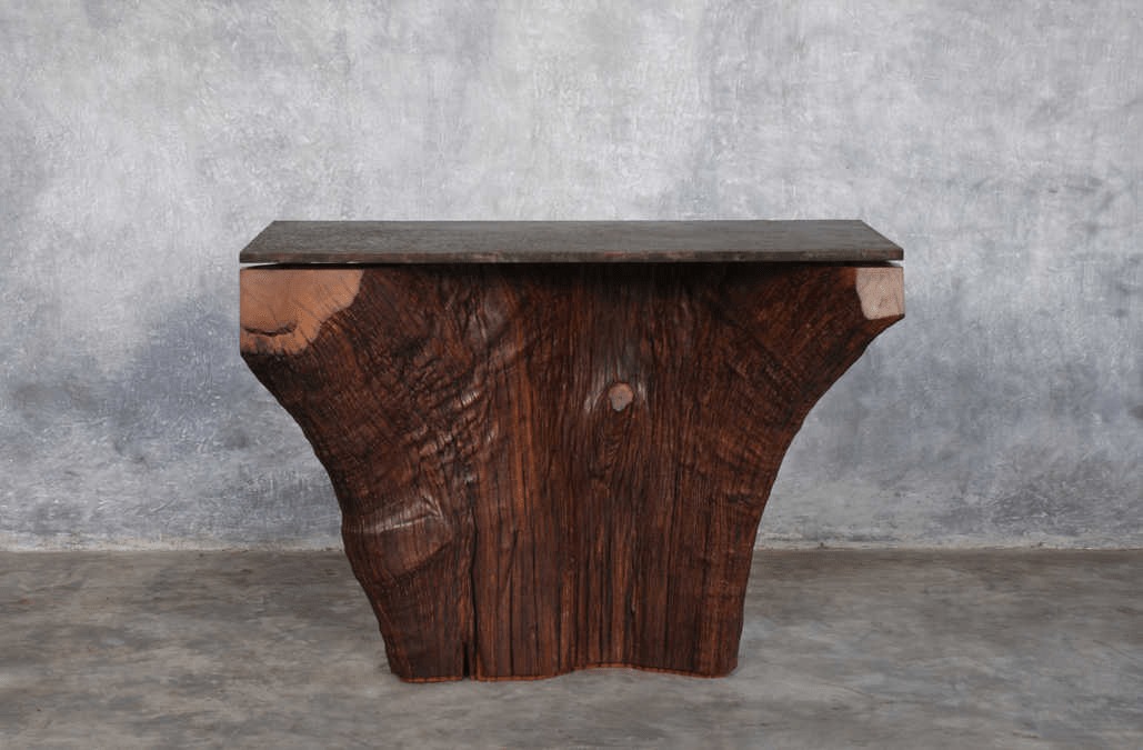 Iron wood console 6/12